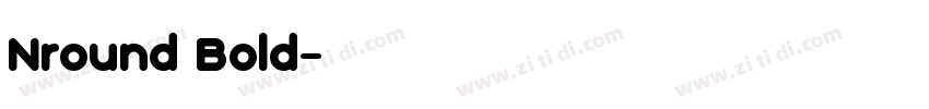 Nround Bold字体转换